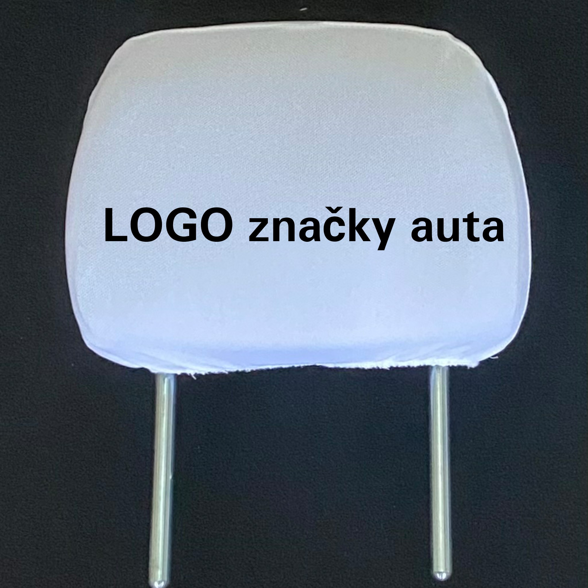 Poťahy hlav. opierok s logom Poťahy hlav. opierok s logom